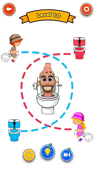 Toilet Rush Race: Draw Puzzle screenshot 2