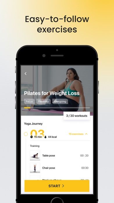 Yoga-Go: Workout & Exercises screenshot 3