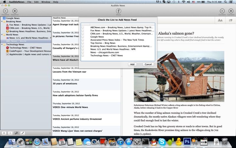 Audible News screenshot 2