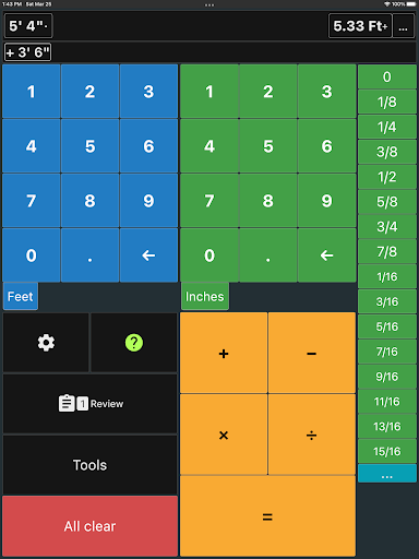 Feet and Inches Calculator screenshot 13