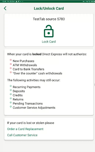 Direct Express Mobile screenshot 20
