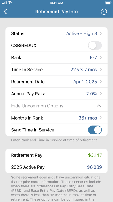 Military Retirement screenshot 3
