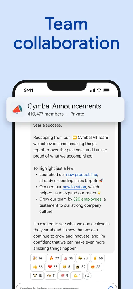 Google Chat screenshot 3
