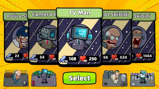 Merge War: Skibydy vs Kamera screenshot 23