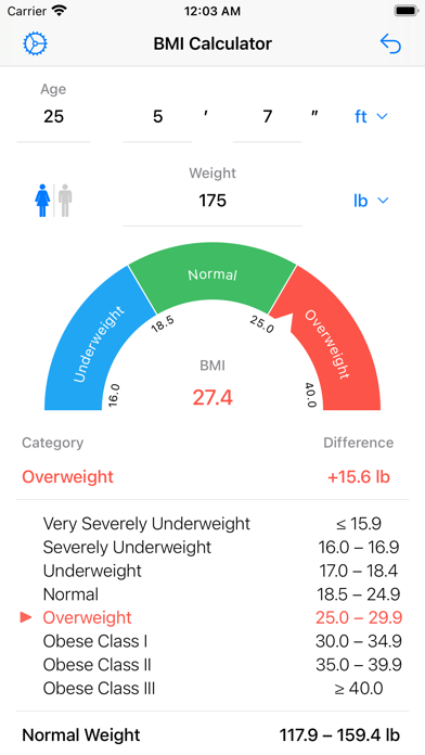 BMI Calculator screenshot 2