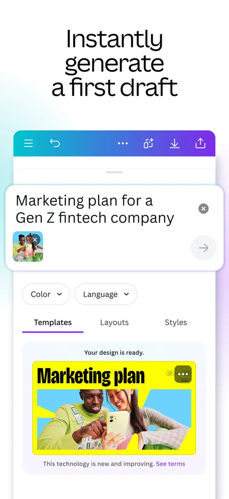 Canva: Design, Art & AI Editor screenshot 3
