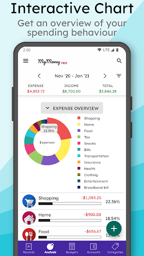 MyMoney Pro screenshot 1