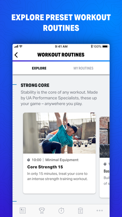 Map My Fitness Workout Trainer screenshot 1