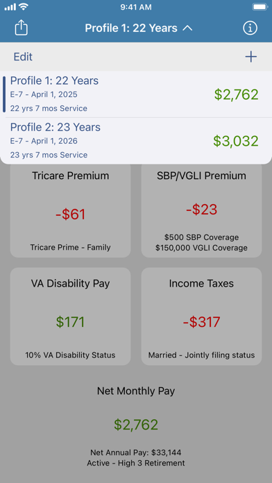 Military Retirement screenshot 2