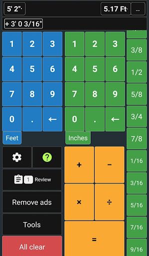 Feet and Inches Calculator screenshot 9