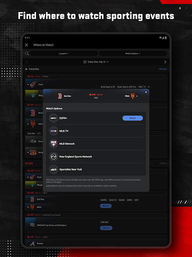ESPN: Live Sports & Scores screenshot 29