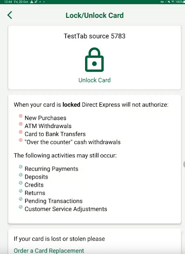 Direct Express Mobile screenshot 21