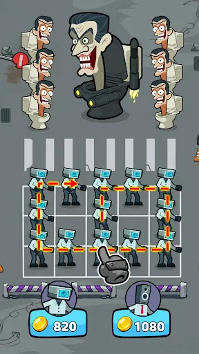 Merge War: Skibydy vs Kamera screenshot 17