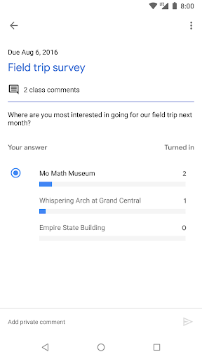 Google Classroom screenshot 9