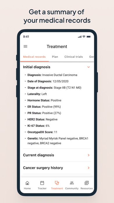 Outcomes4Me Cancer Care screenshot 5
